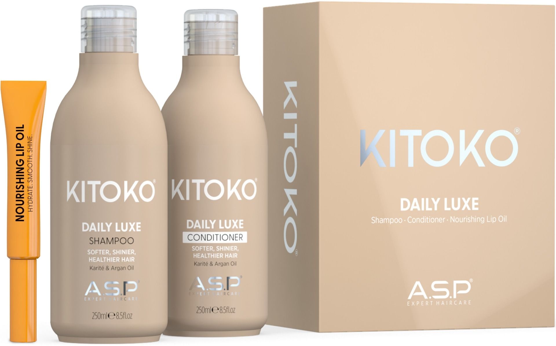 ASP Kitoko Daily Luxe Gift Set with Mango Lip Oil