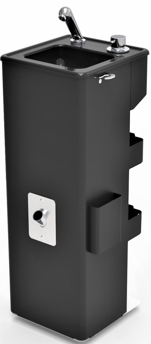 Alteq Waszuil Fontana vrijstaand model RVS Zwart 5692-01