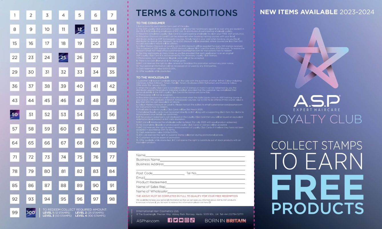 Affinage Service Loyalty Card