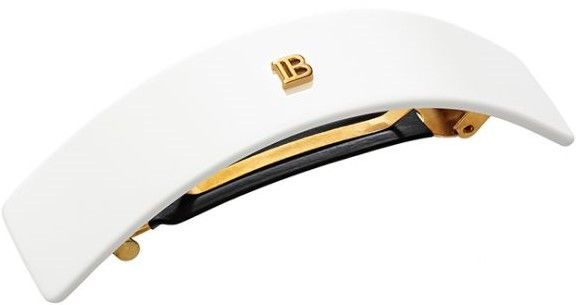 Balmain Cellulose Ace Barrette pour Cheveux Large White