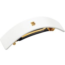 Balmain Cellulose Ace Barrette pour Cheveux Large White