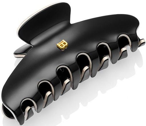 Balmain Cellulose Acetate Pince a Cheveux L Black/White