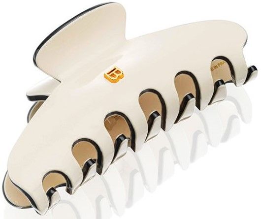 Balmain Cellulose Ace Pince a Cheveux L White/Black