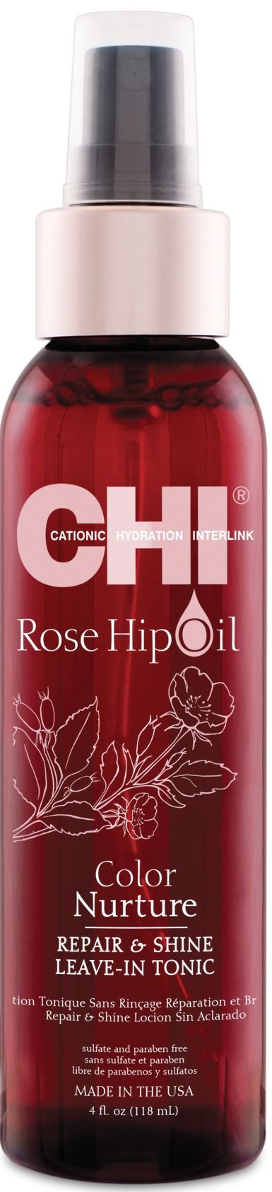CHI Rose Hip Oil Repair & Shine Leave-In Tonic 118ml