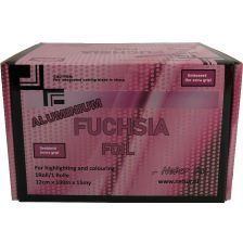 Nebur Alu Folie Fuchsia Embossed 12cm x 100 meter