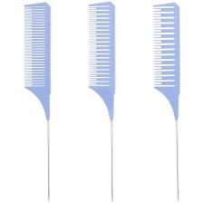 Vellen Hair Kammenset 3st Premium Licht paars
