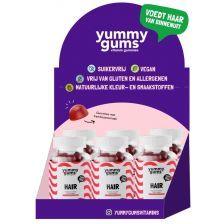 Yummygums Hair Suikervrij 60 stuks Display incl.producten
