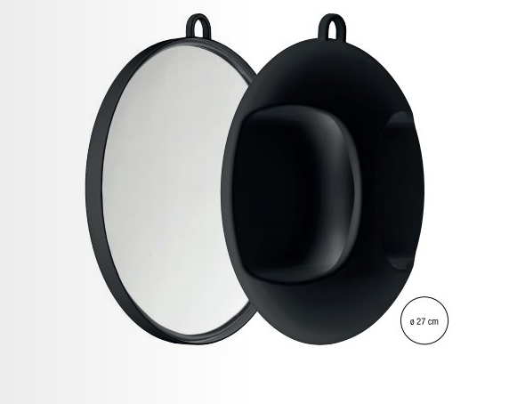 Efalock Spiegel met handvat zwart 5913241101