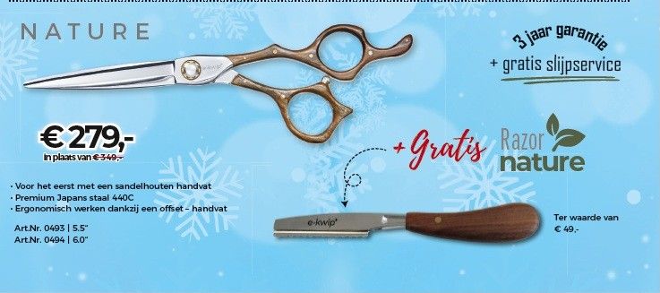 E-Kwip Plus Nature 60 + Gratis Nature Mes