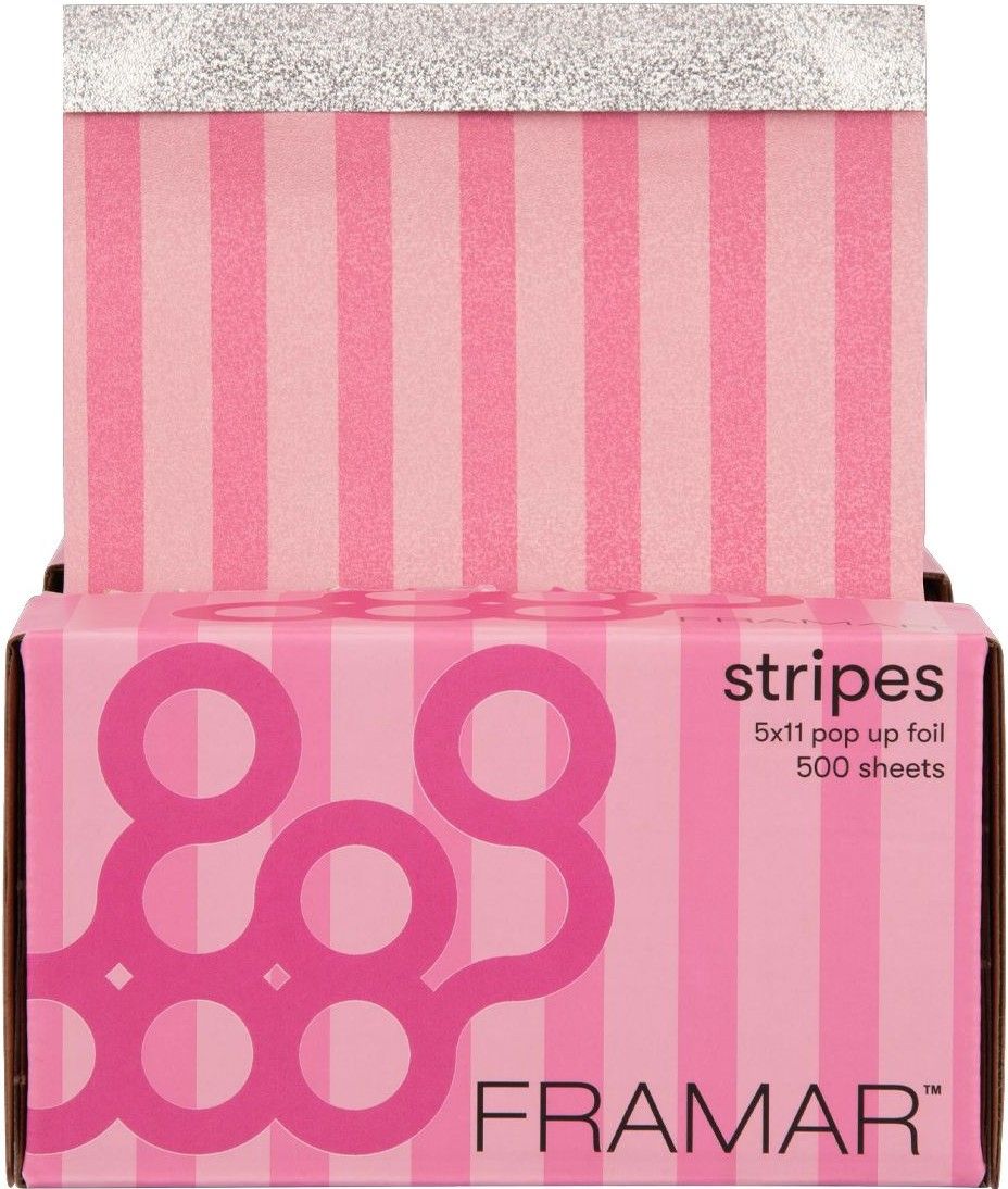 Framar Pink Stripes Pop up foil