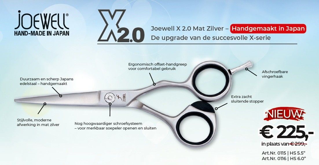 Joewell X 2.0 Matt silver 