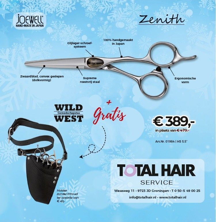 Joewell Zenith 55 + Gratis Joewell Wild West holster