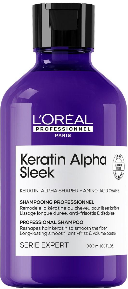 L'oreal SE Keratin Alpha Sleek Shampoo 
