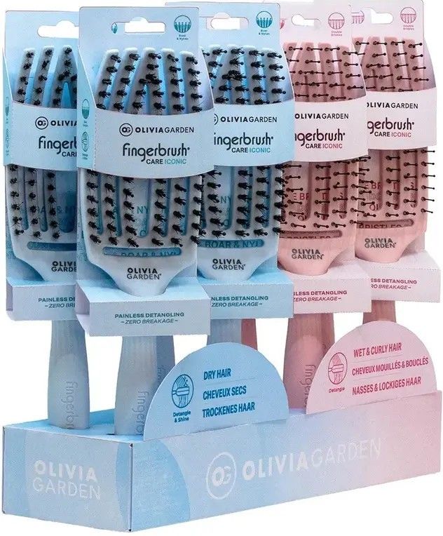 Olivia Garden Fingerbrush Care ionic love display 8st