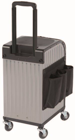 Sibel Kappersfiets Rollercoaster Koffer Zilver 020060132