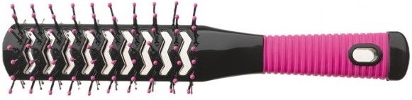 Sibel Borstel Dubbele Tunnel 400 Roze/Zwart P002829