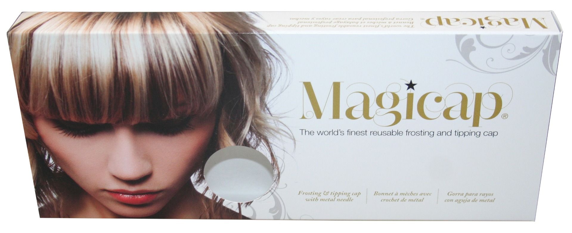 Denman Blondeermuts Magicap wit/transparant