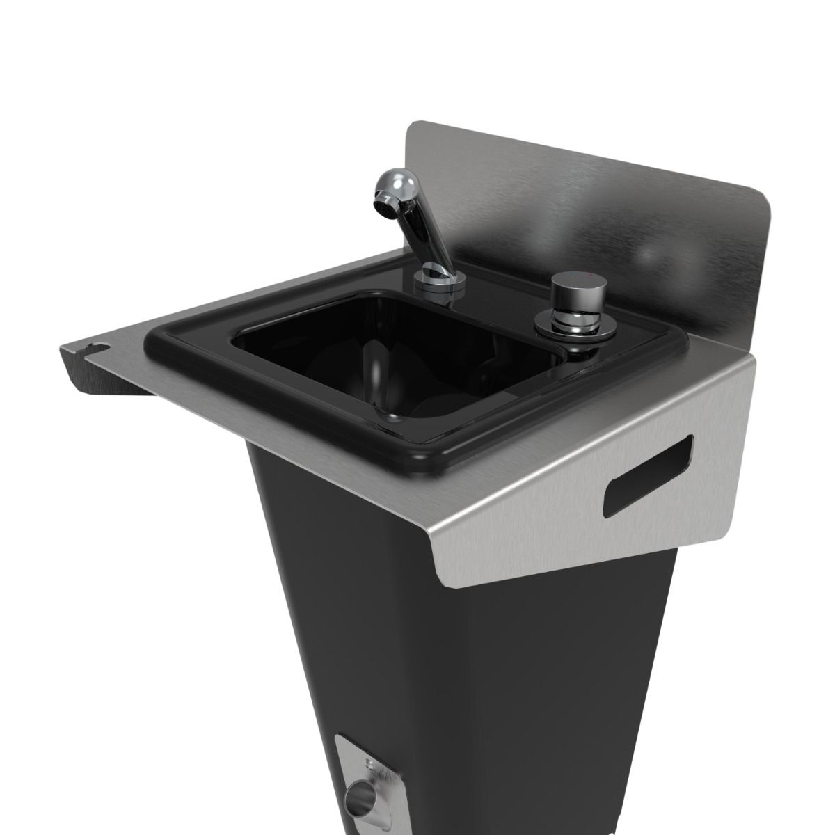 Alteq Waszuil Fontana Wandmodel RVS Zwart VAWUA-5691