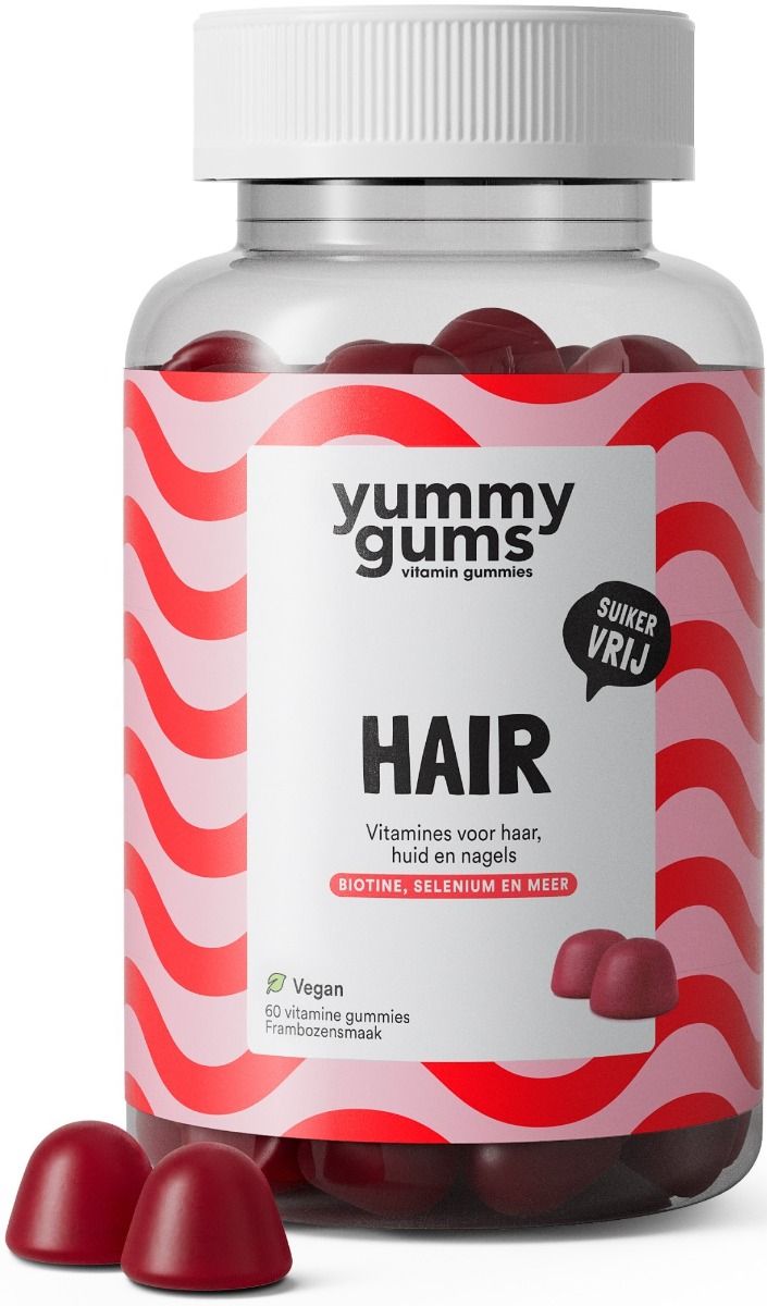 Yummygums Hair Suikervrij 60 stuks