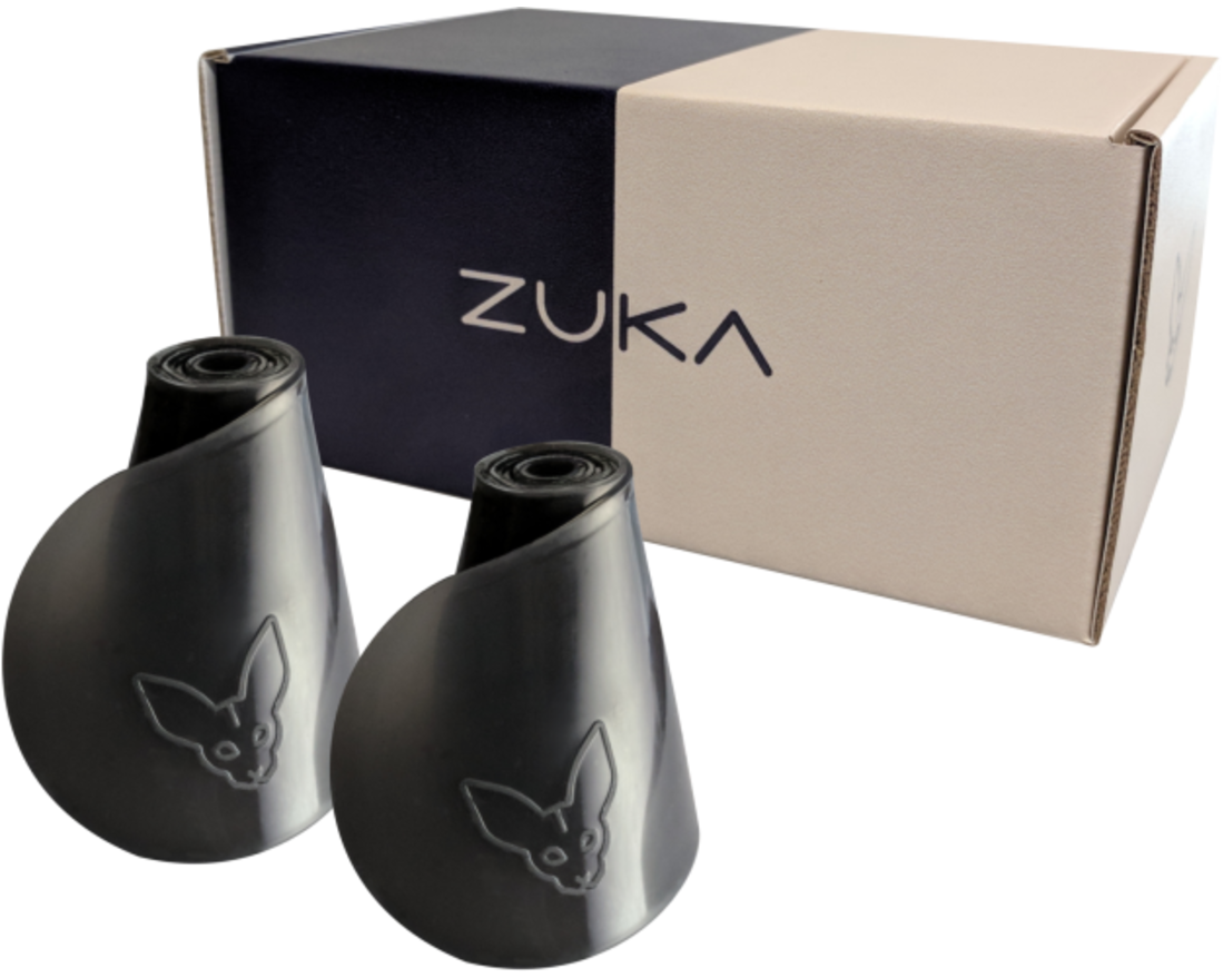 Zuka Nekkraag Silicone 2 Pack Zwart
